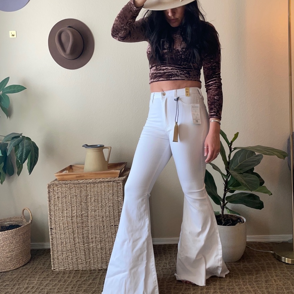 Western white bell bottoms 7